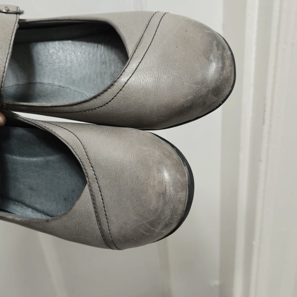 Dansko Shoes Fawna Mary Jane Gray Soft Leather Size 38 - Picture 8 of 9